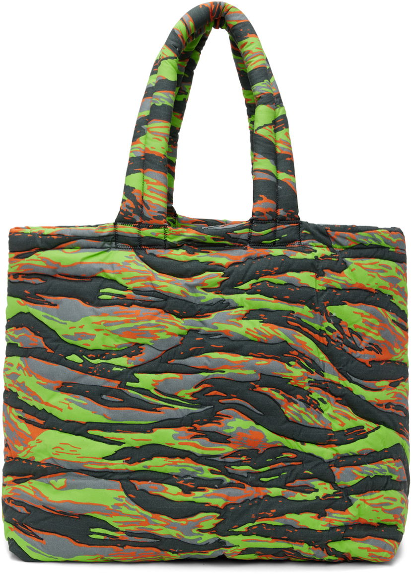 сумка-тоут ERL Medium Camo Print Tote Bag Зелений | ERL06K021