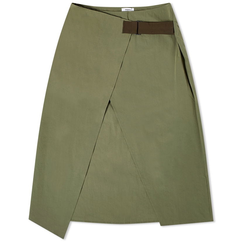 Спідниця Miaou Miaou Solana Midi Wrap Skirt, Size X-Small Зелений | 4053NYLMT