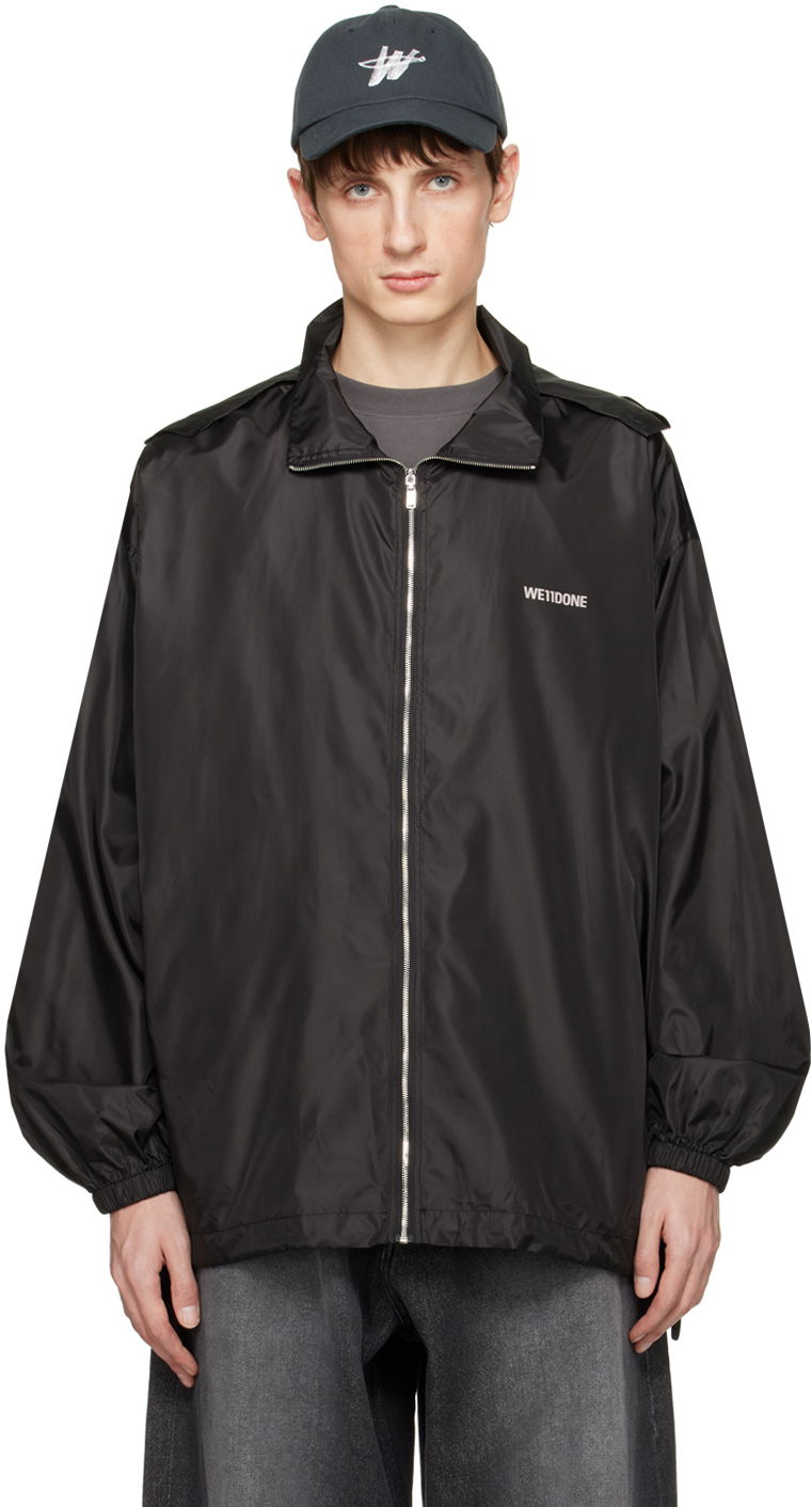 Вітровка We11done Zip Jacket чорний | WD-JP2-20-901-U-BK