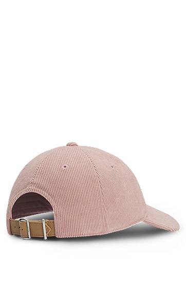Кепка BOSS Baby Corduroy Cap with Double B Monogram Рожевий | 50544419, 1