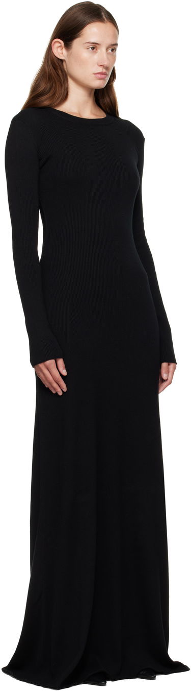 плаття Ann Demeulemeester Ann Demeulemeester Eva Open Back Knitted Maxi Dress чорний | 2520-W-KN12-FA049-099, 1
