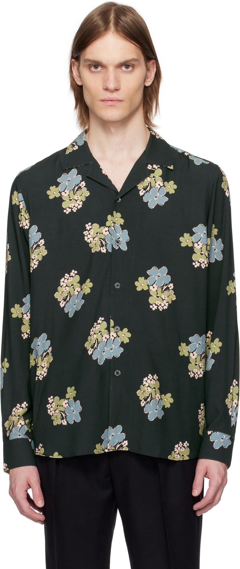 Сорочка Paul Smith Paul Smith Floral Print Shirt Зелений | M1R-387Z-P02578-49