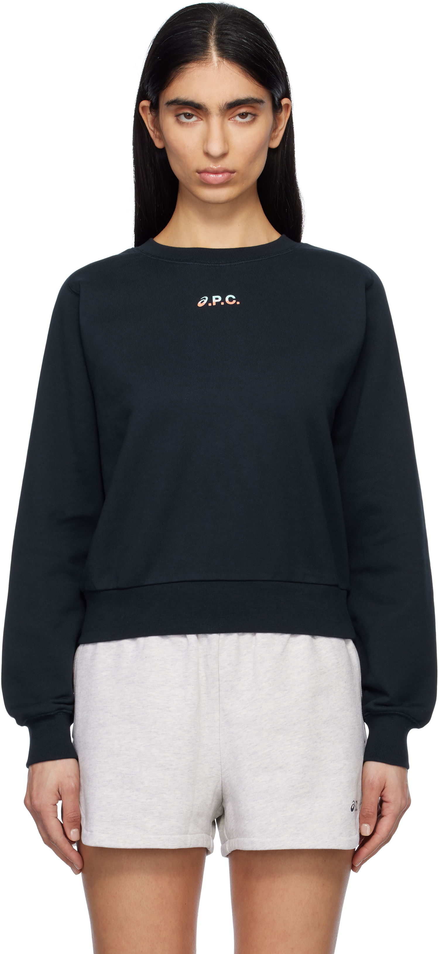 Cветр A.P.C. A.P.C. ASICS Edition Sweatshirt чорний | COEZD-F27959, 0