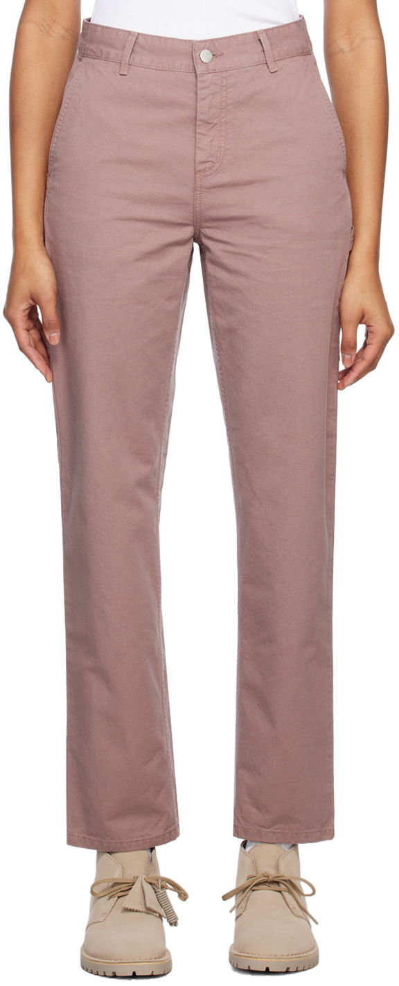 Штани Carhartt WIP Pierce Cotton Straight Leg Pants Фіолетовий | I026588