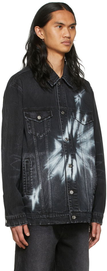Куртка We11done We11done Graphic Print Denim Jacket чорний | WD-DJ1-22-356-U-WB, 1