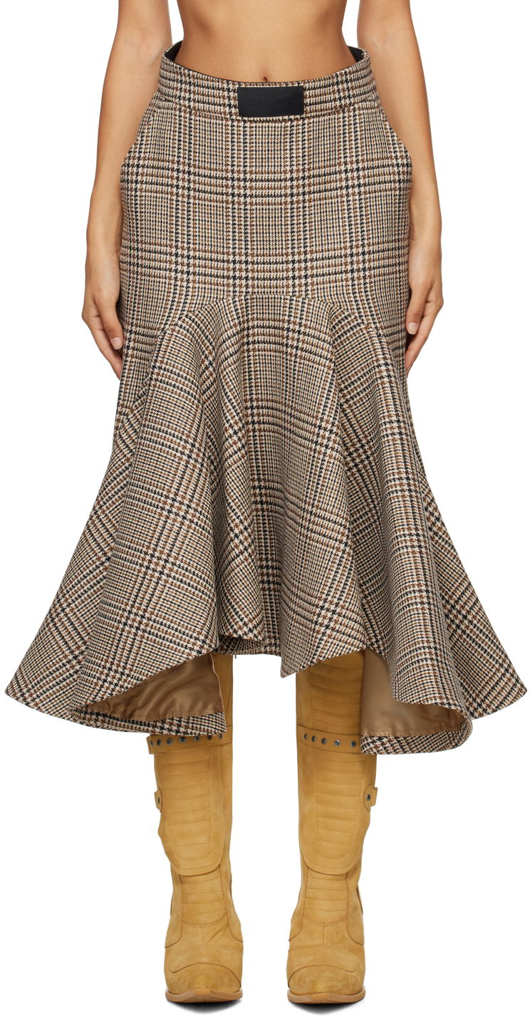 Спідниця VETEMENTS Godet Midi Skirt бежевий | WA65SK750S