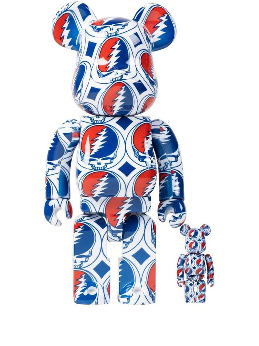 Колекційний Medicom Toy Grateful Dead Steal Your Face Be@rbrick "100% and 400%" - White темно-синій | MEDI007919435372