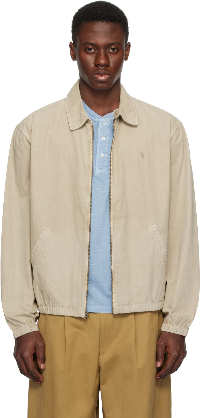 Куртка бомбер Polo by Ralph Lauren Ralph Lauren Bayport Poplin Jacket бежевий | 710961831003