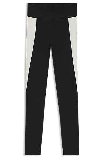 Легінси BOSS Performance-Stretch Interlock Active Leggings чорний | 50544178