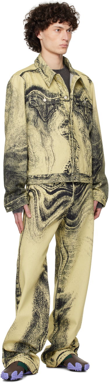 Куртка Camper CAMPERLAB Distorted Print Denim Jacket Жовтий | AU00005-008, 3