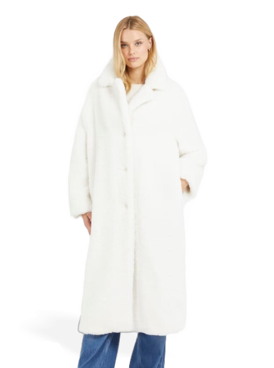 Пальто GUESS Faux Fur білий | W3BL86WF2C2