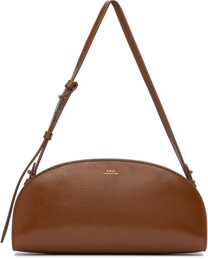 Сумка A.P.C. A.P.C. Demi-Lune Shoulder Bag Коричневий | PXCCK-F61997