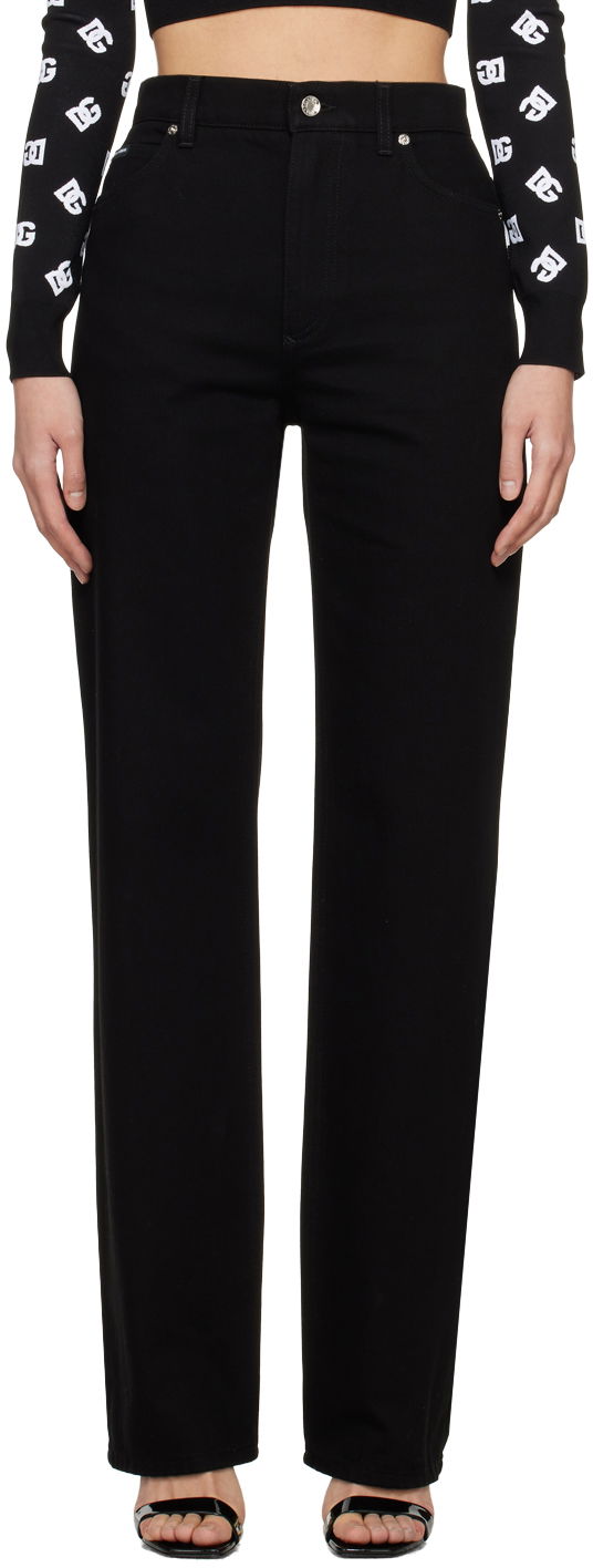 Джинси Dolce & Gabbana Loose-Fit Jeans чорний | FTCGND G8KS0
