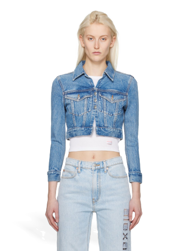 Куртка Alexander Wang Shrunken Cardi Denim Jacket темно-синій | 4DC1242212