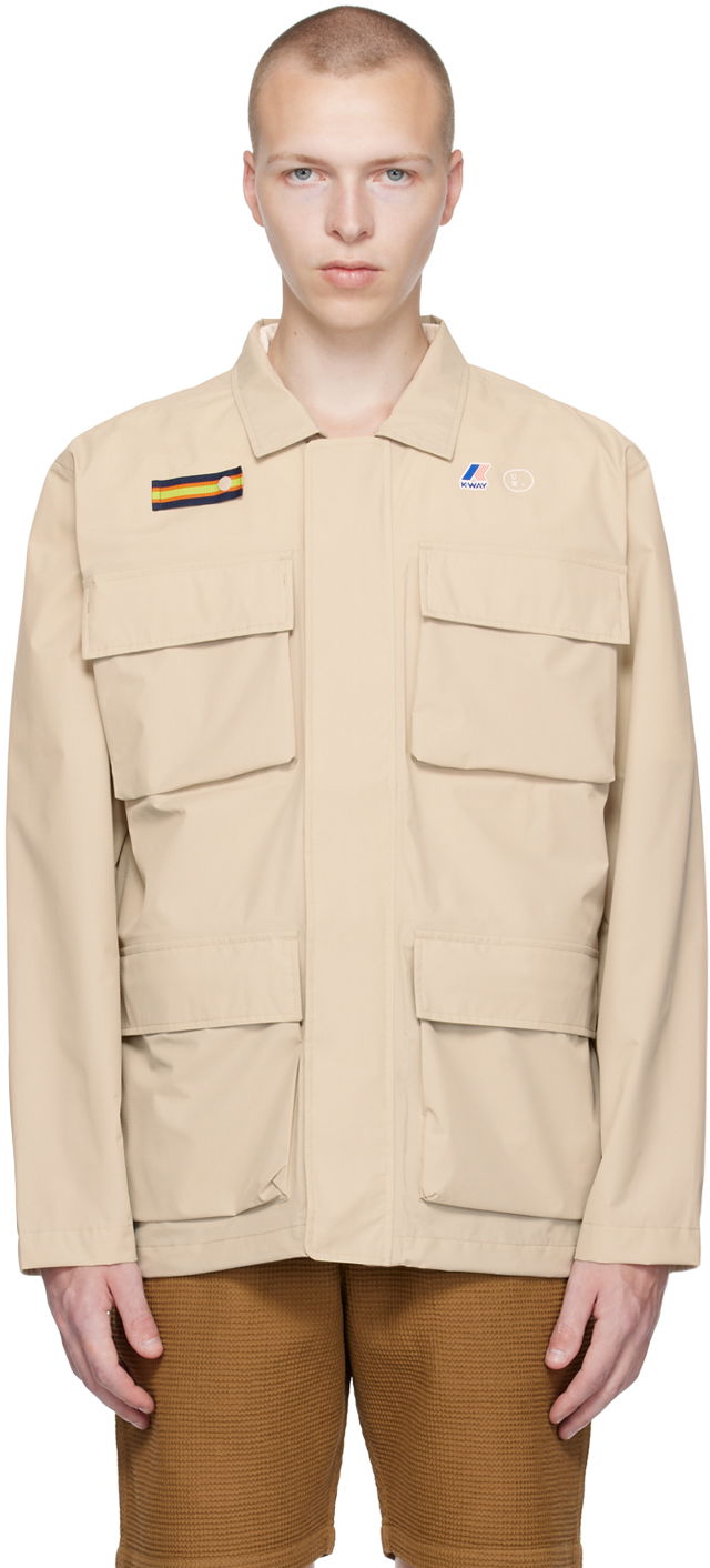 Парка Universal Works Universal Works Porthmeor K-Way Edition Jacket бежевий | KW28080
