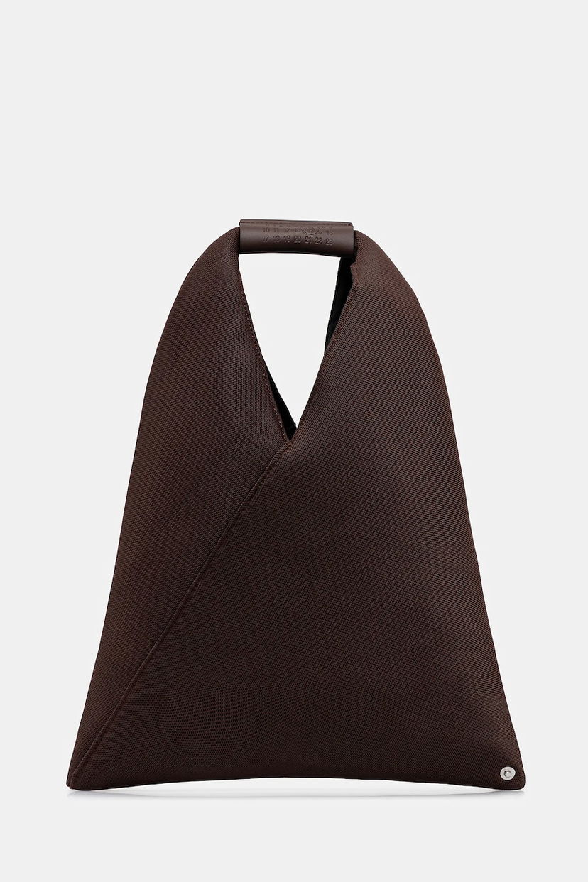 Сумочка Maison Margiela Triangle Fabric Top Handle Bag Коричневий | S54WD0043.P6414.T2625