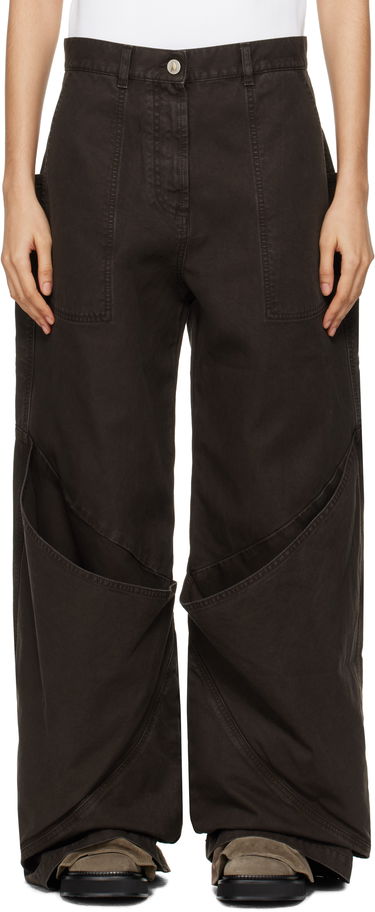 Штани карго The Attico The Attico Long Cargo Pants Коричневий | 250WCP00198 DDC093AA, 0