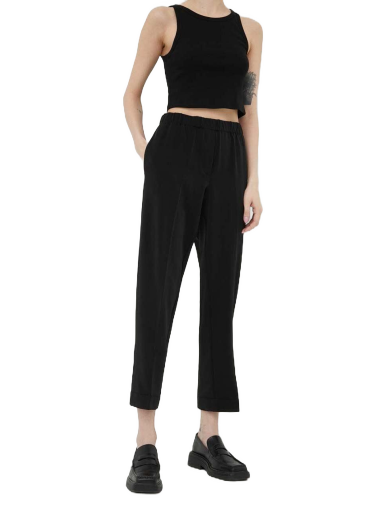 Штани Samsoe Samsoe High Waist Trousers чорний | F15404308