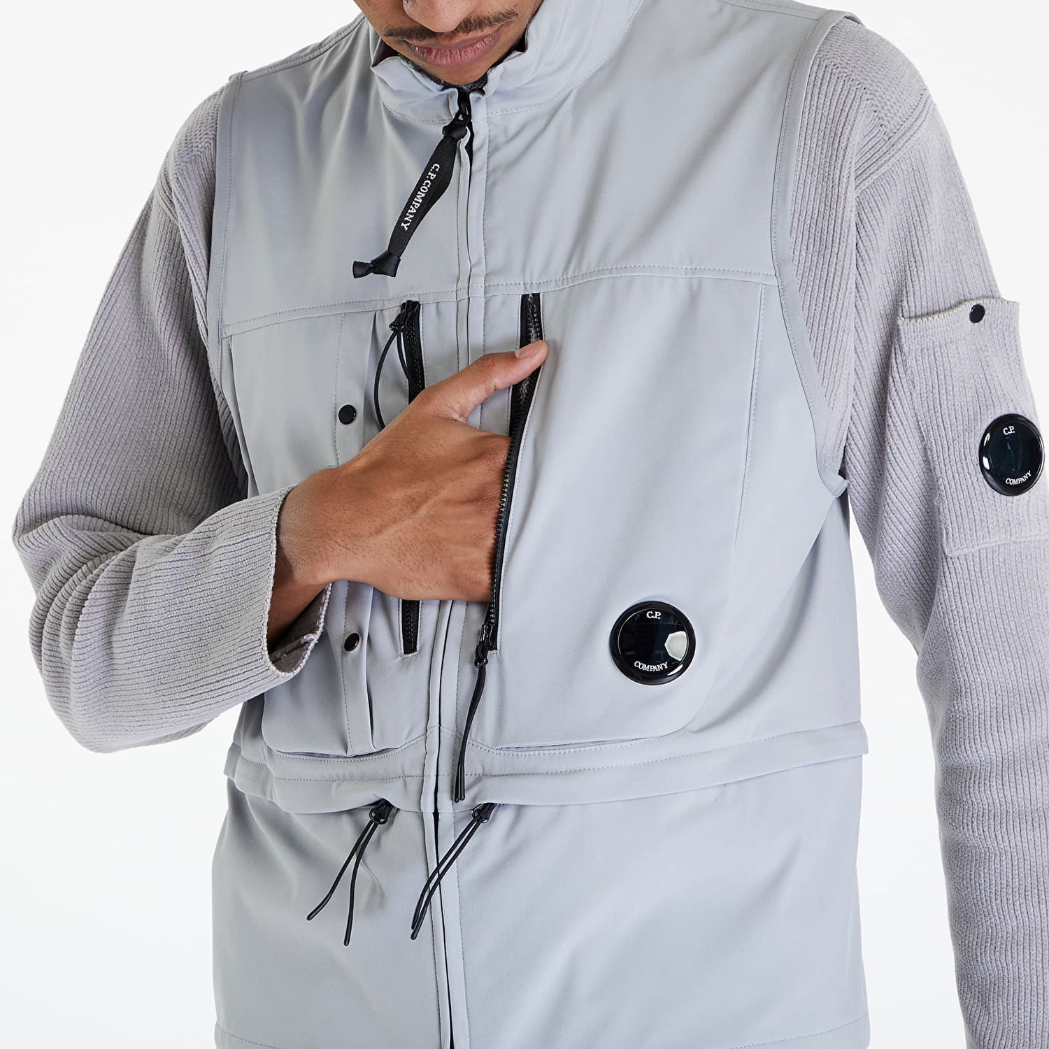 Жилет C.P. Company Vest Drizzle Grey Сірий | 16CMOW105A005968A-913, 1
