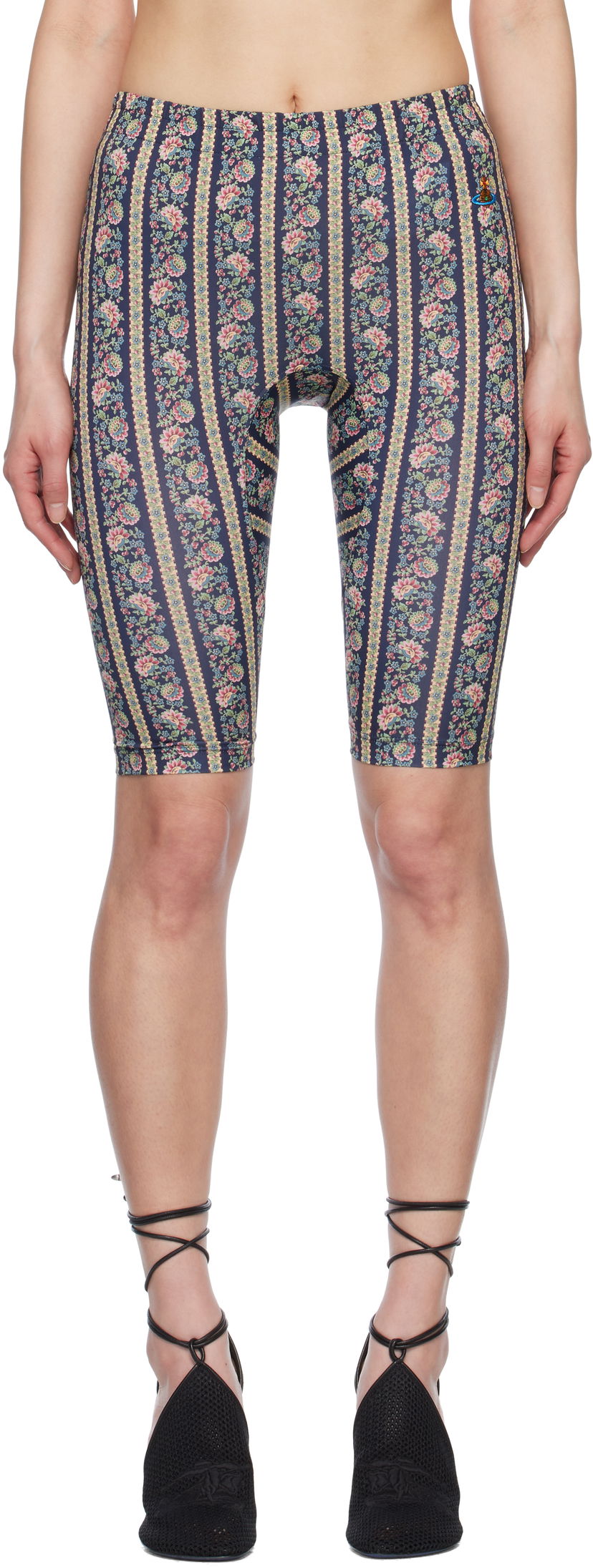 Шорти Vivienne Westwood Vivienne Westwood Floral Print Cycling Shorts темно-синій | 3J01000E-J008A-
