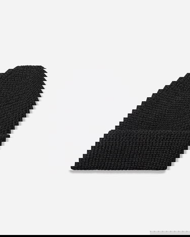 Шапка visvim Ribbed Knit Wool Beanie with Text Label чорний | 0125203003010 1, 3