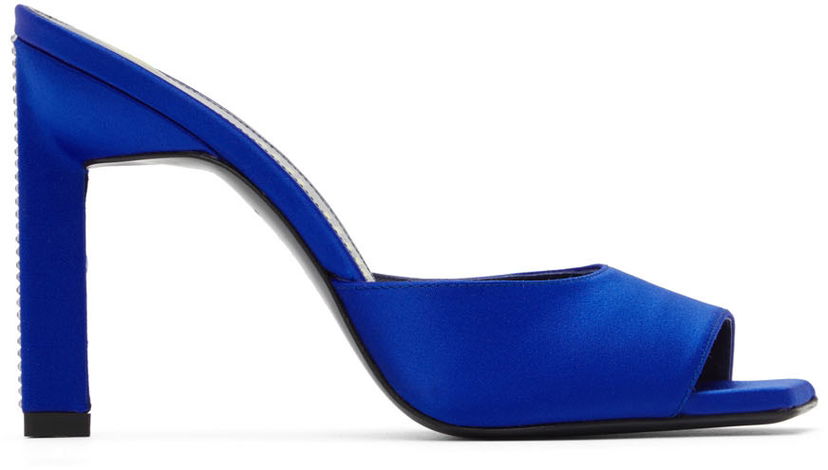 Одяг The Attico Attico Kaia Satin Heeled Sandals Синій | 227WS228 TV07