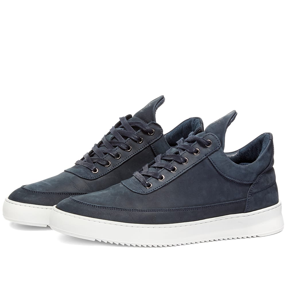 Кросівки та взуття Filling Pieces Low Top Ripple Nubuck темно-синій | 2512284-2001, 0