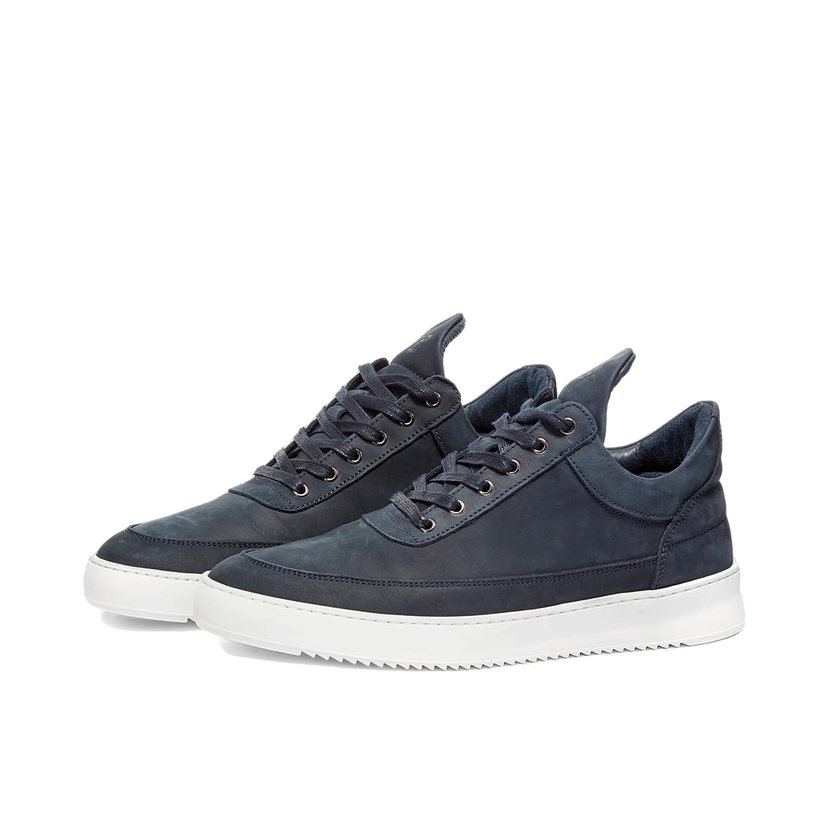 Кросівки та взуття Filling Pieces Low Top Ripple Nubuck темно-синій | 2512284-2001