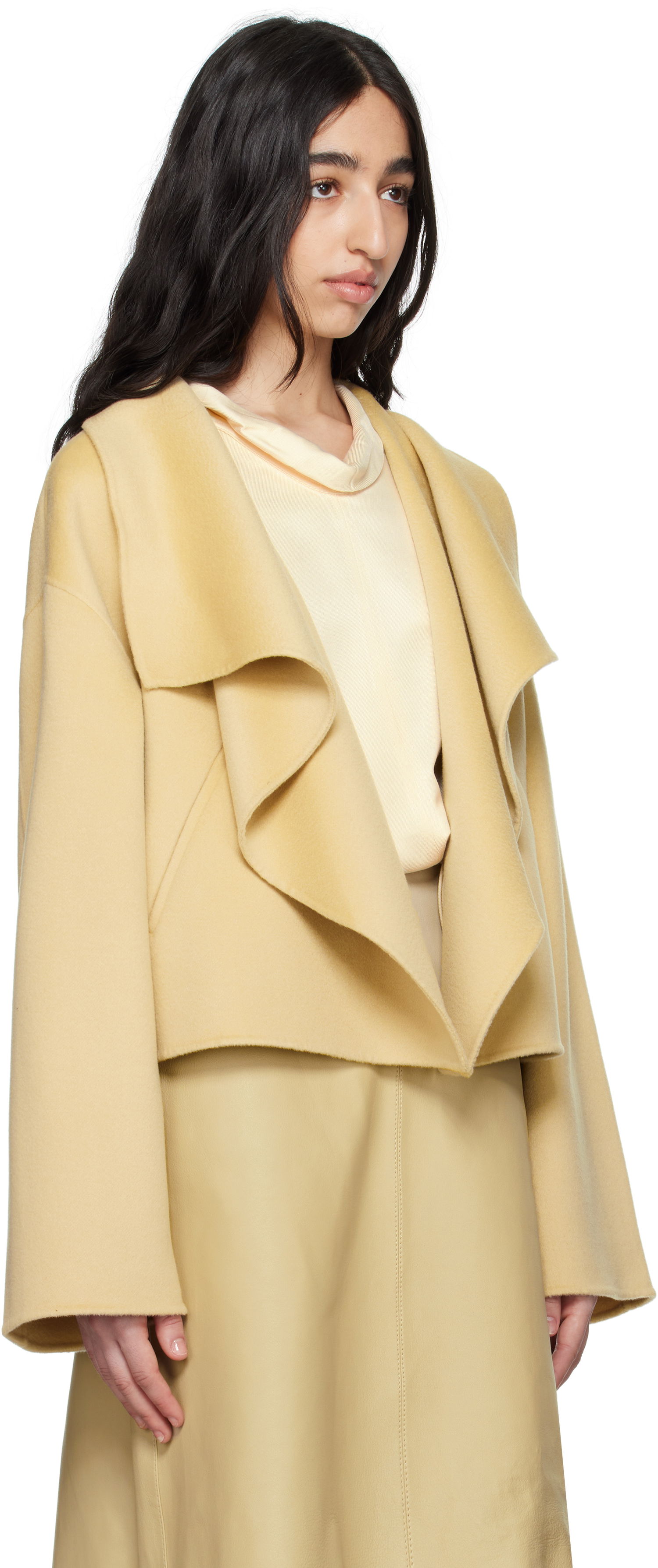 Куртка TOTEME TOTEME Signature Doublé Wool Jacket Жовтий | 252-WRO0203-FB0006, 1