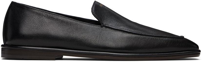 Кросівки та взуття FERRAGAMO Ferragamo Calfskin Loafers чорний | 782627