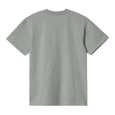 Футболка Carhartt WIP S/S American Script T-Shirt "Grey Heather" Сірий | I029956_V6_XX, 5