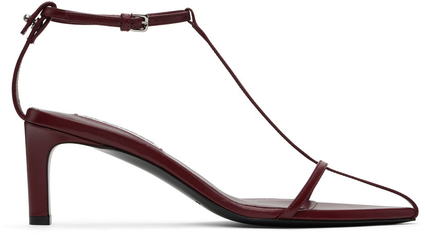 Кросівки та взуття Jil Sander Jil Sander High Heeled Sandals Бордовий | J16WL0030_P8389
