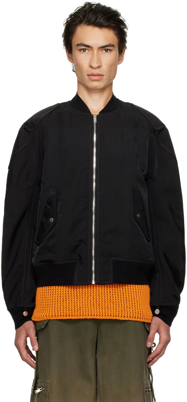 Куртка бомбер Dion Lee Dion Lee Padded Bomber Jacket чорний | C4030R23