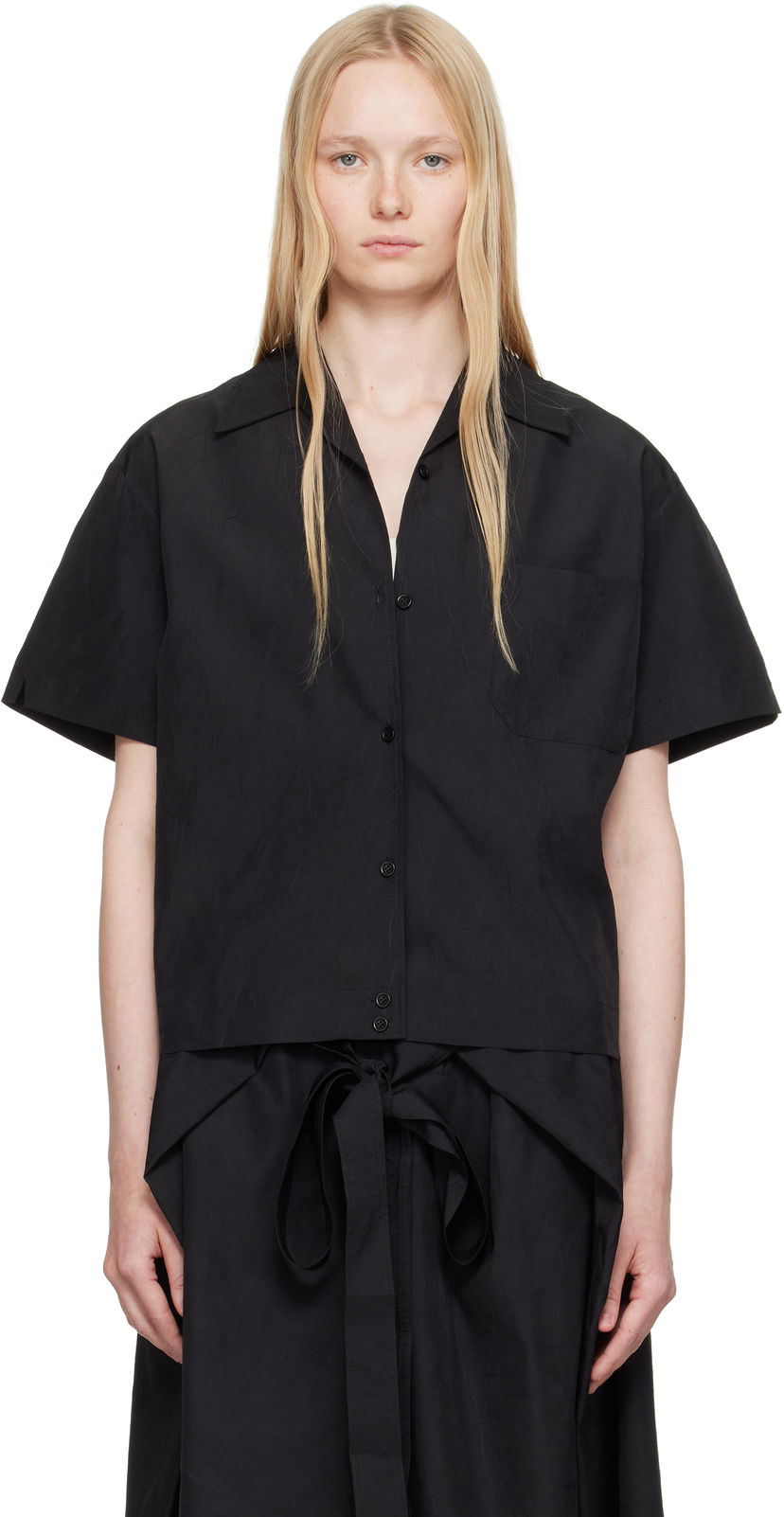 Сорочка YMC YMC Wanda Short Sleeve Shirt чорний | Q2YAA