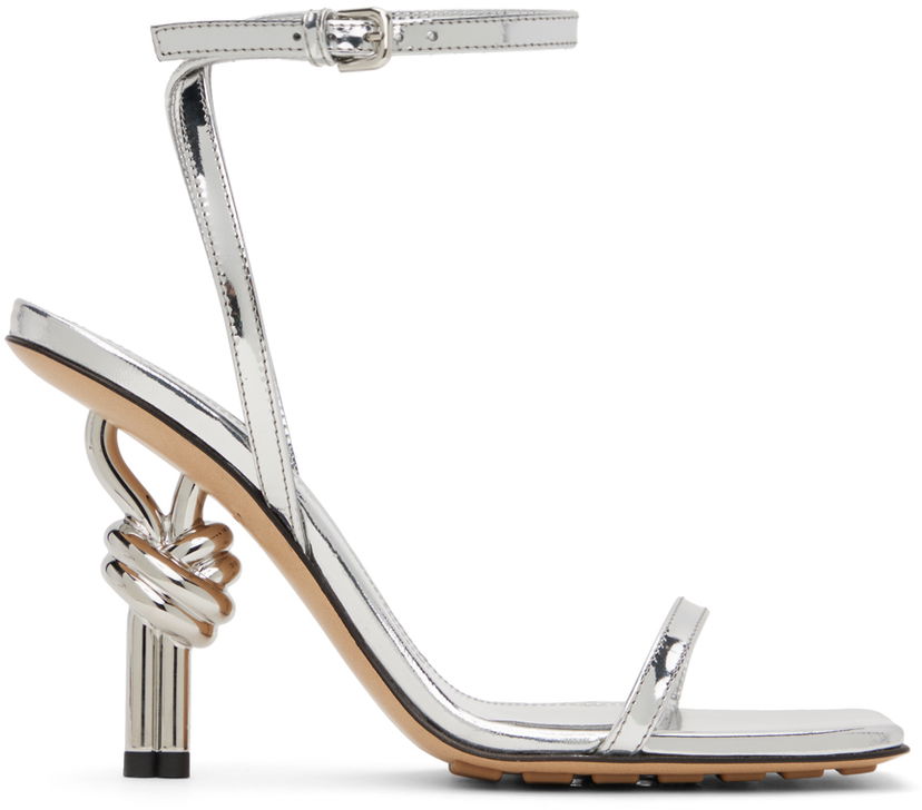 Аксесуари Bottega Veneta Bottega Veneta Knot Heel Sandals Сірий | 775470 V3VO0