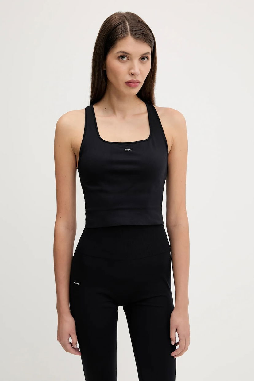 Безрукавка PANGAIA Pangaia Plant-Stretch Ribbed Tank Top чорний | 10002425