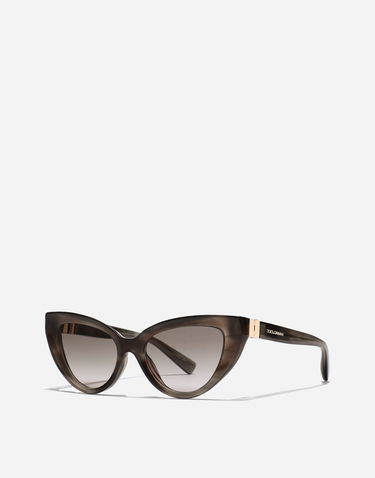 Сонцезахисні окуляри Dolce & Gabbana Dolce & Gabbana DG Hinge Cat-Eye Sunglasses Сірий | VG4497VP93B9V000, 2
