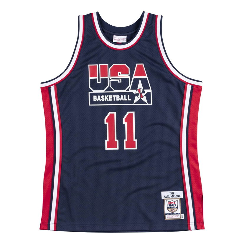 Джерсі Mitchell & Ness Authentic Team USA 1992 Karl Malone Jersey темно-синій | AJY4GS18416-USANAVY92KMA
