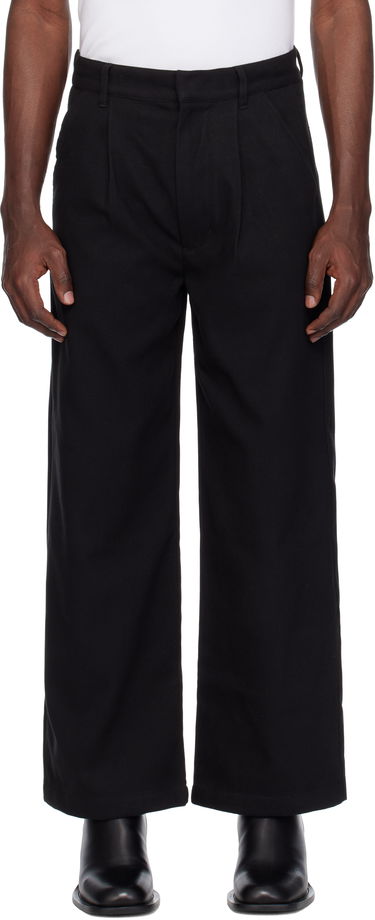Штани izzue Relaxed Fit Twill Pants чорний | IZXPTL6137W4NBKX, 0
