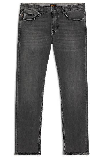 Джинси BOSS Delaware Slim-Fit Comfort-Stretch Jeans Сірий | 50544635