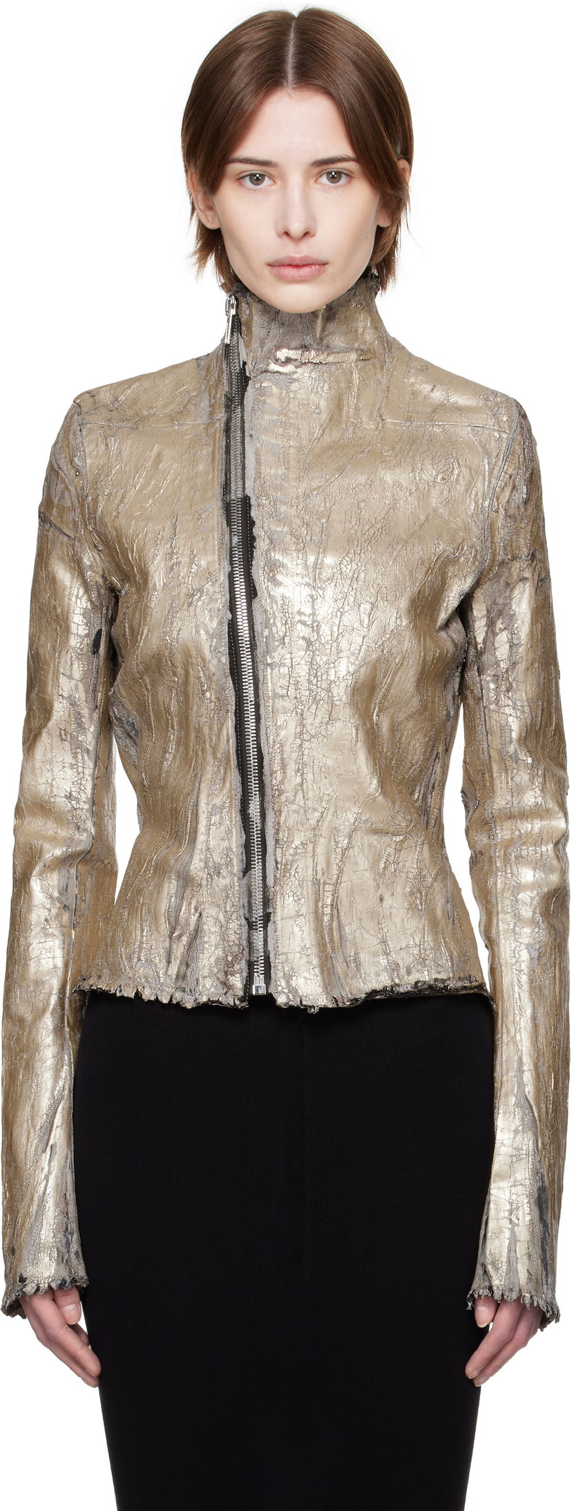Куртка Rick Owens Rick Owens Hollywood Gary Denim Jacket Металік | RP01E7701 SGMC