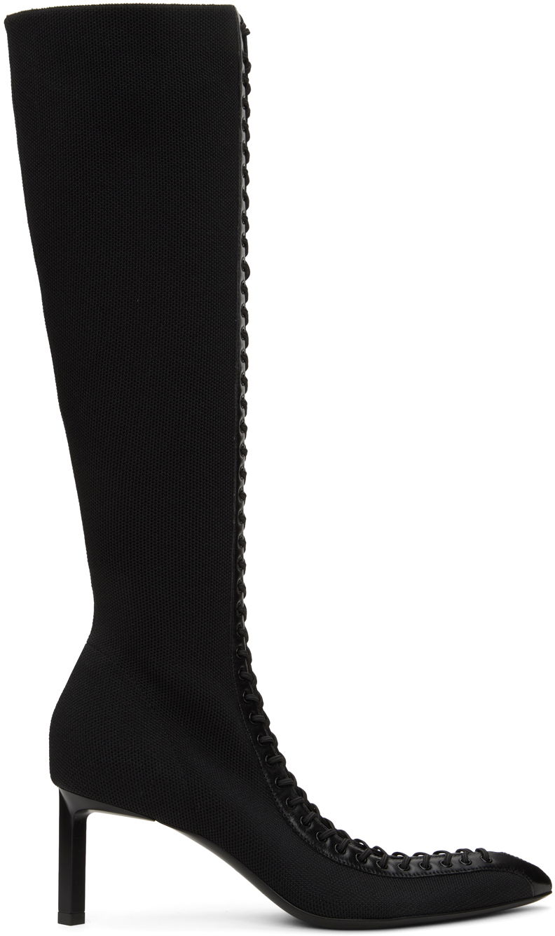 Кросівки та взуття Givenchy Givenchy Show Knit Boots чорний | BE702SE1QC001