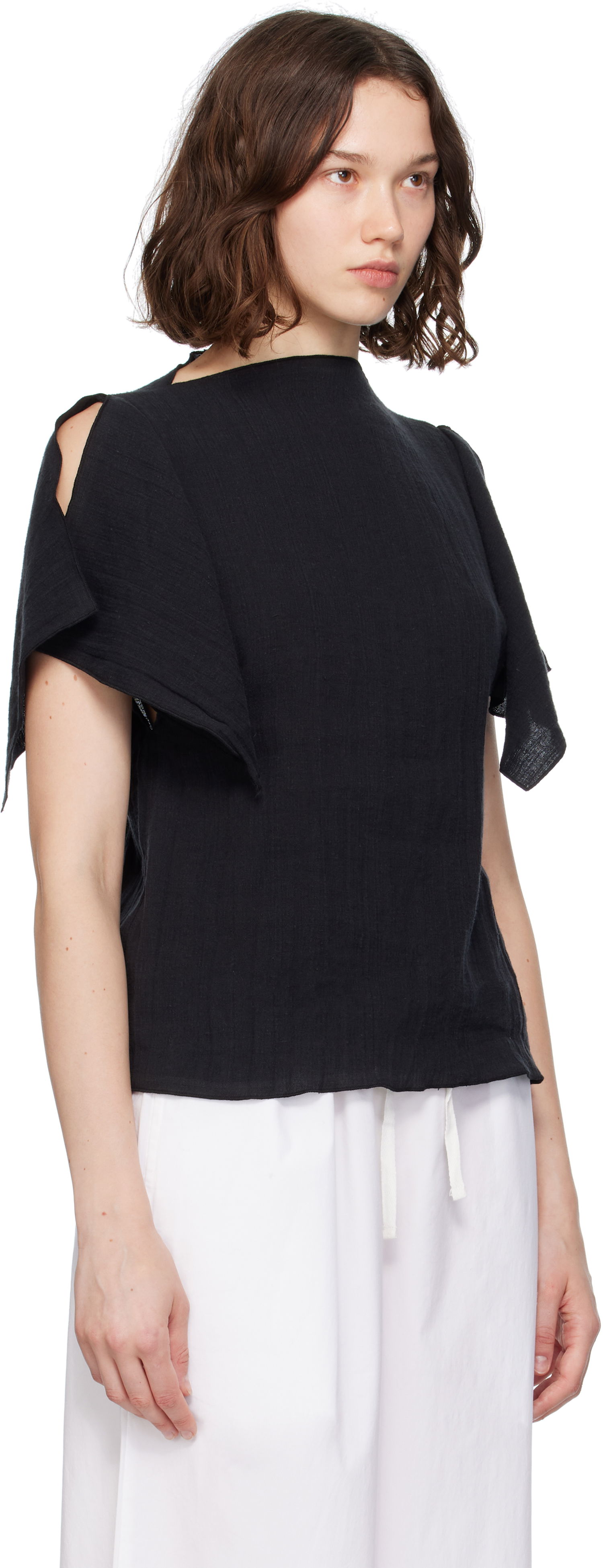 Футболка Baserange Baserange Folio Short Sleeve Top чорний | TOFO-LC-SU25, 1