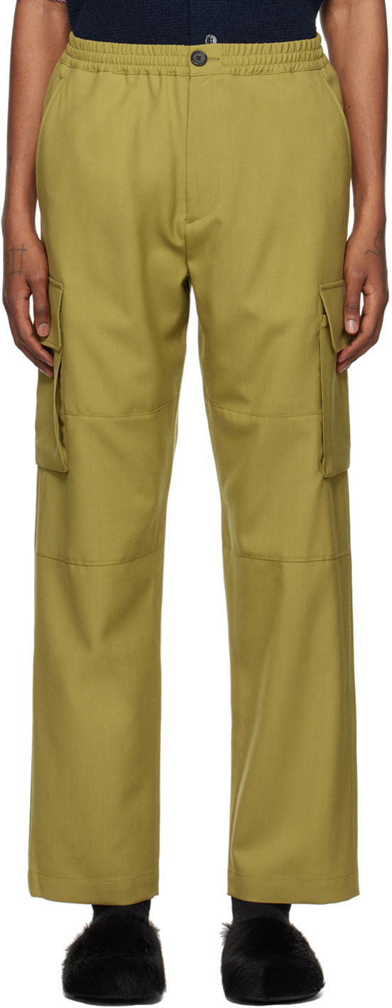 Штани карго Marni Drawstring Cargo Pants Зелений | PUMU0207U2 TW839