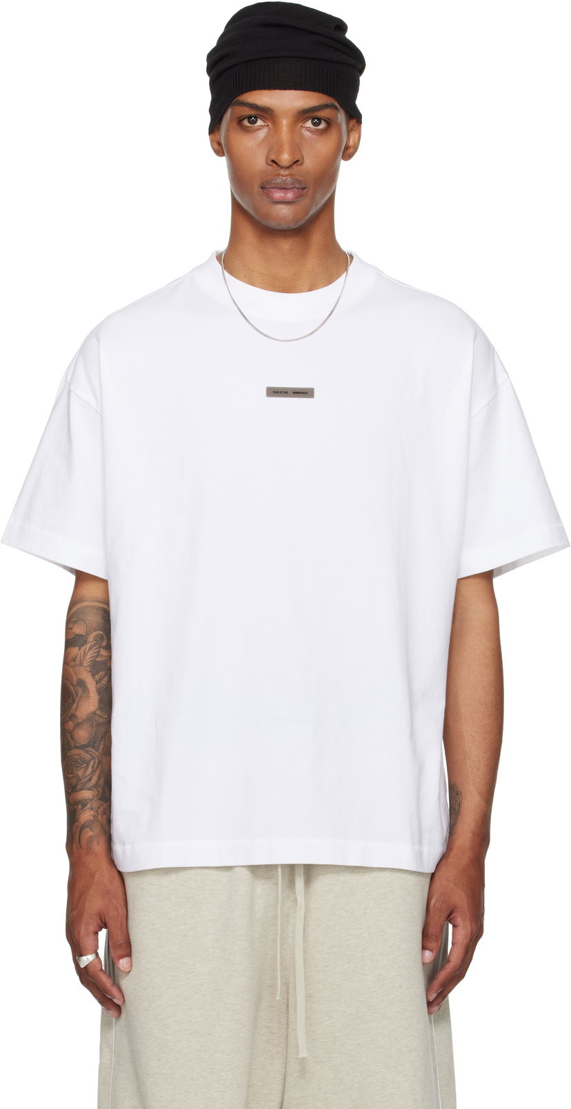Футболка Fear of God Fear of God ESSENTIALS Vintage Fit T-Shirt білий | 125SP254284F
