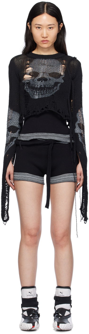 Cветр Ottolinger Ottolinger Distressed Skull Sweater чорний | 708203