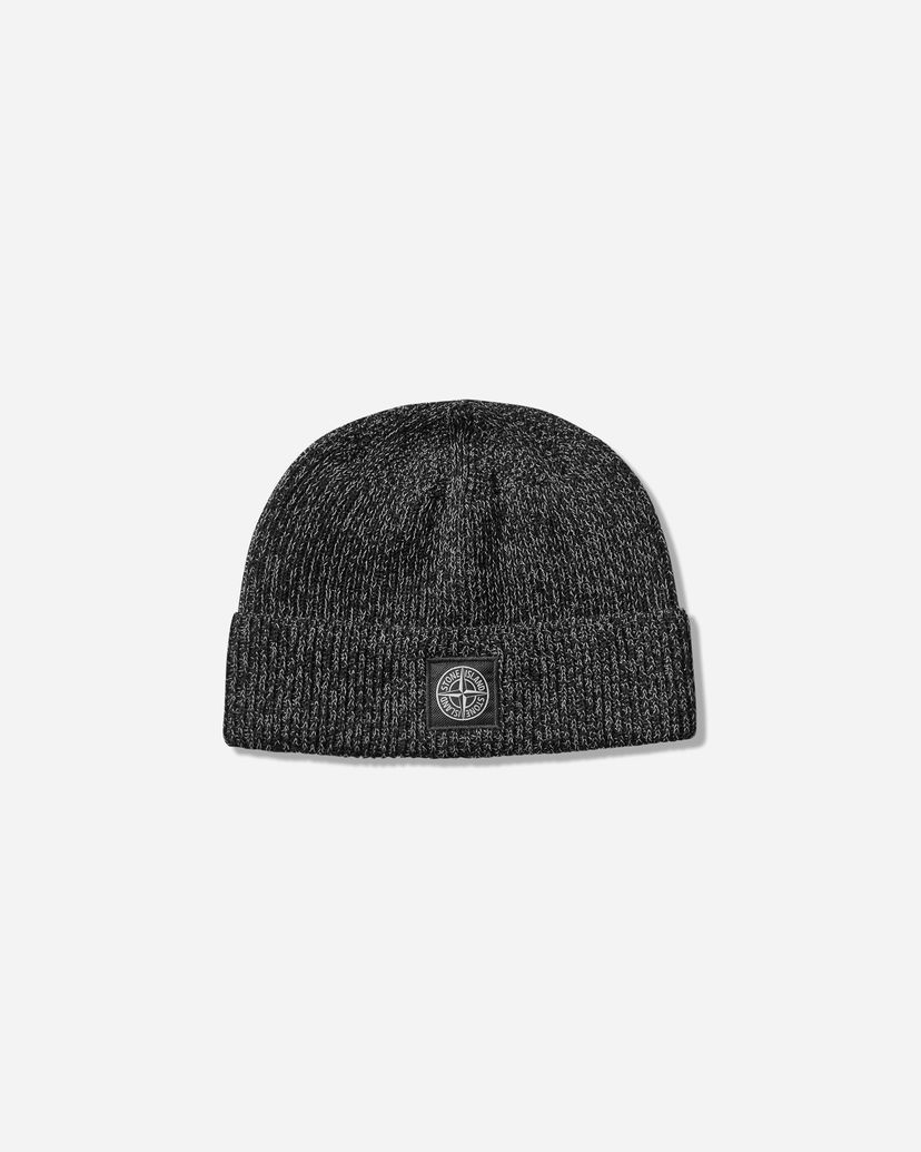 Шапка Stone Island Reflective Knit Beanie чорний | K2S15-N100001-S00L3 V0M29