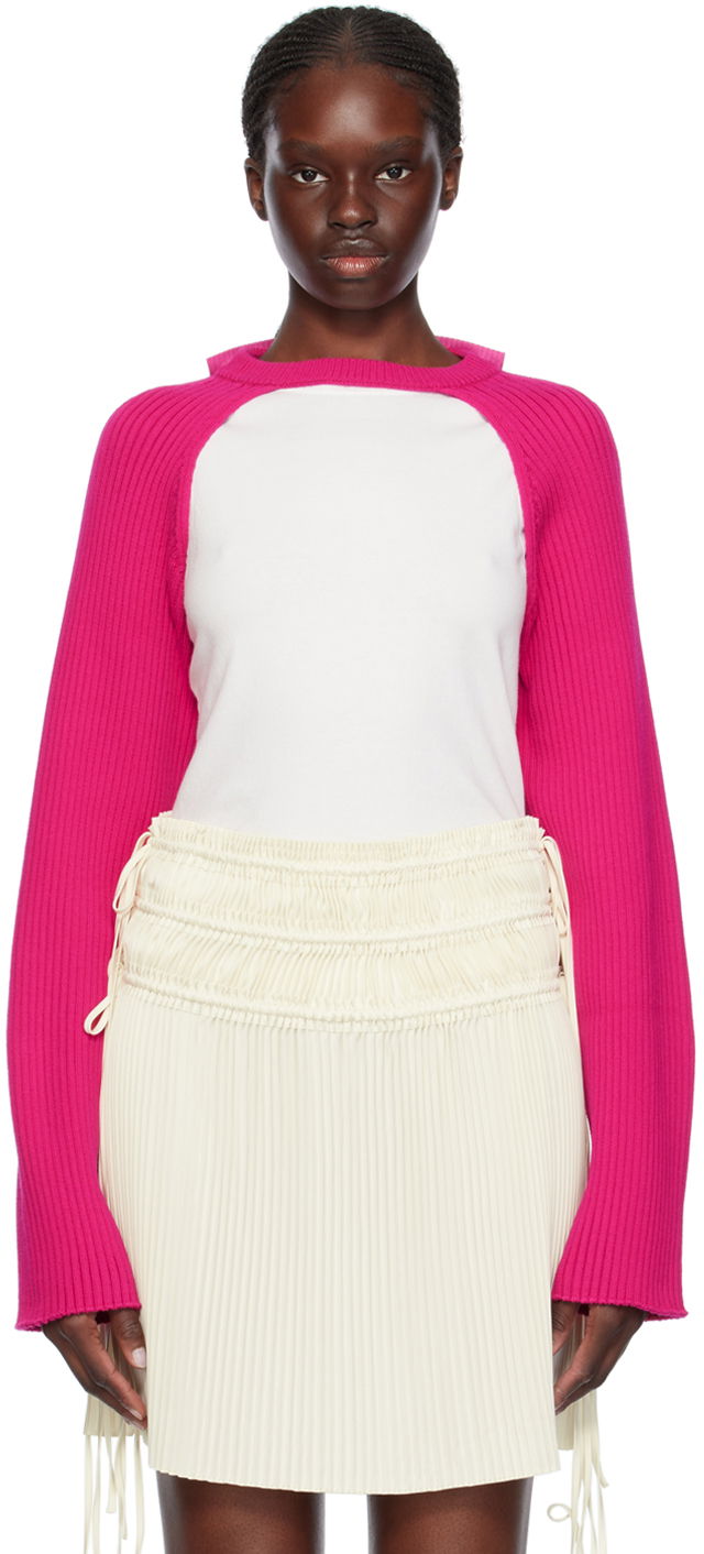 Cветр Helmut Lang Rib Sweater Рожевий | O01HW722