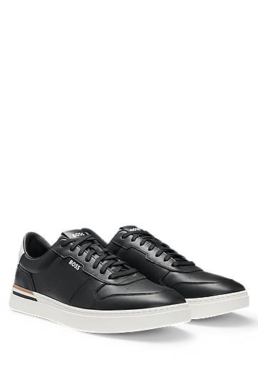 Одяг та аксесуари BOSS BOSS Signature-Stripe Detail Trainers чорний | 50542538