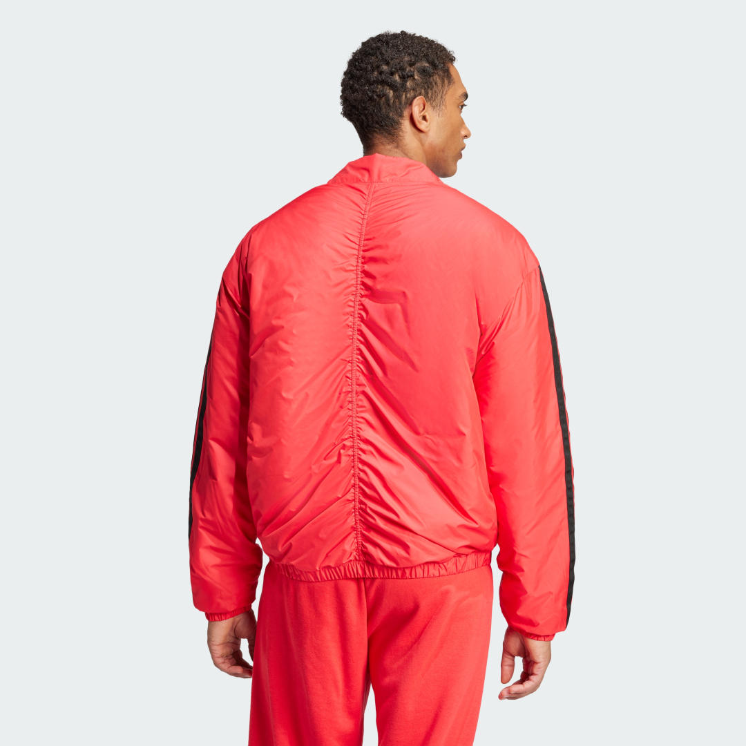 Куртка бомбер adidas Performance Essentials 3-Stripes Insulated Bomber Jacket Червоний | JD1048, 1